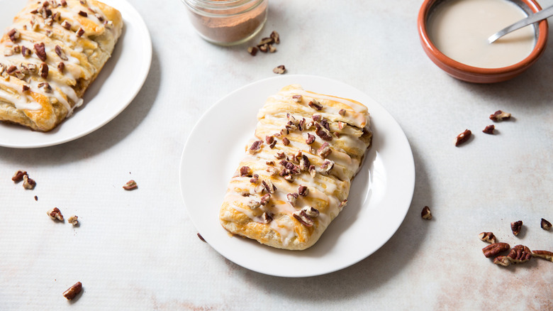 pecan braids served on table