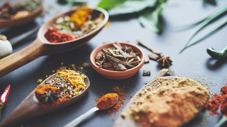 aesthetic assortment of spices