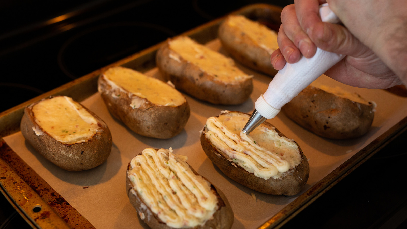 Give Twice-Baked Potatoes A Broccoli Cheddar Upgrade For An Elevated Side Dish