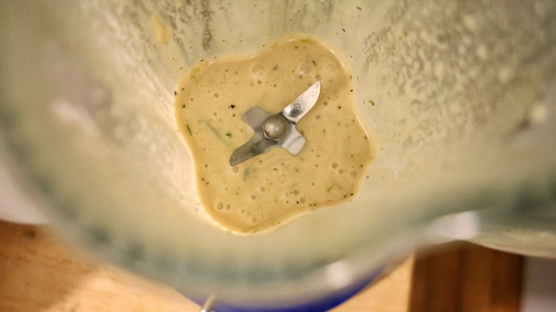 vinaigrette in a blender
