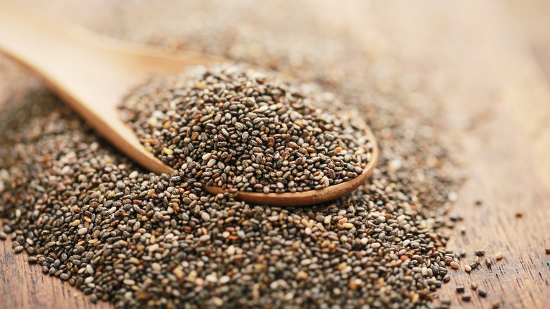 spoonful of chia seeds