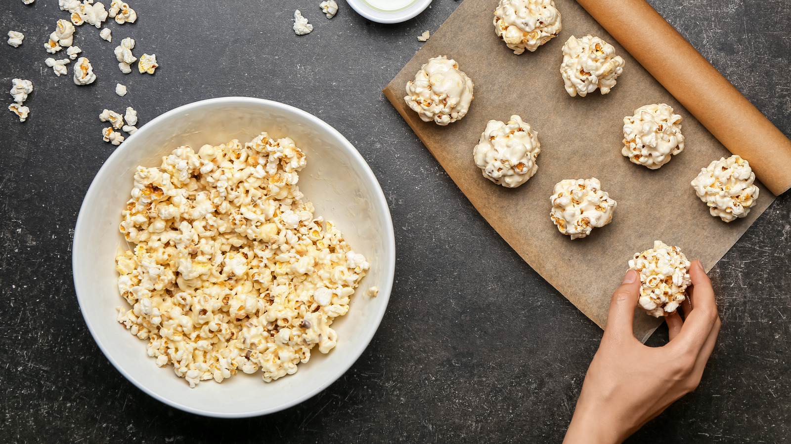Add Melted Marshmallows To Popcorn For Rice KrispieInspired Treats