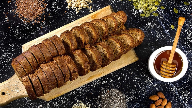 Bread with ingredients
