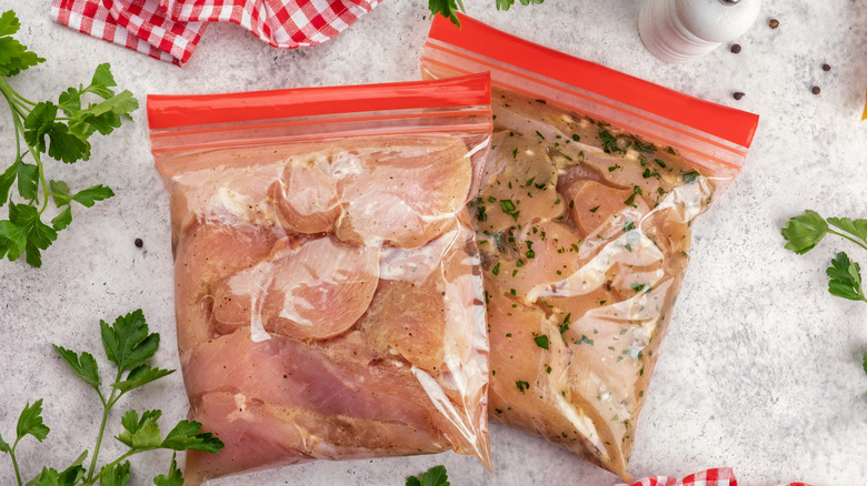 Chicken dump bags for freezer