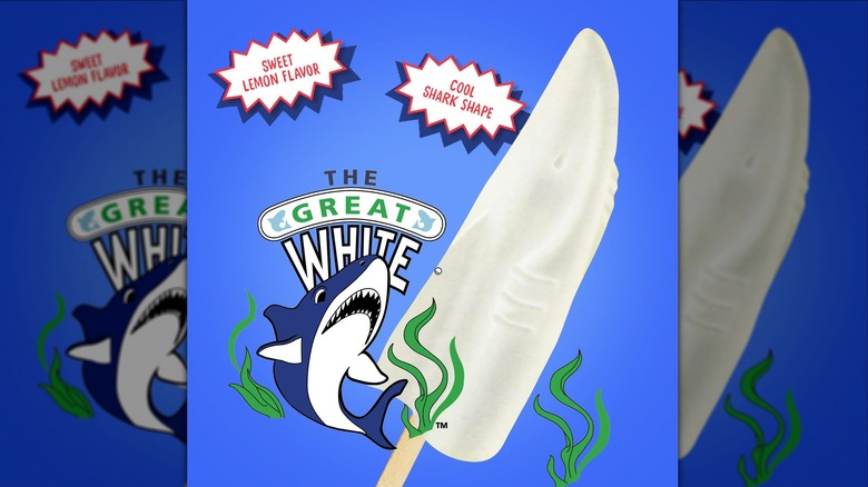 Good Humor The Great White popsicle with illustrations.