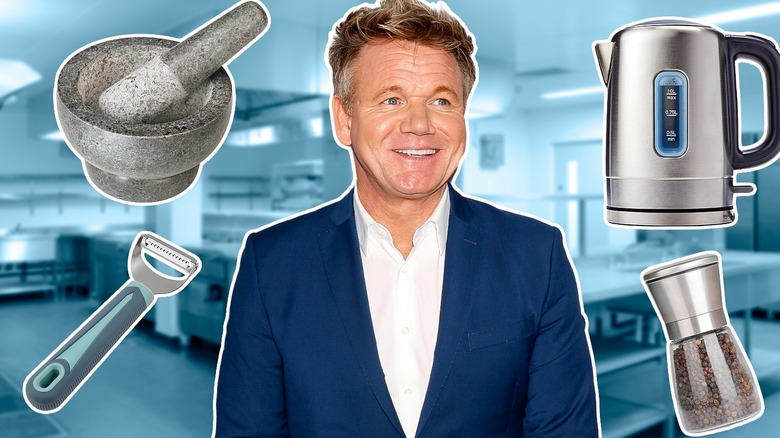 Gordon Ramsay speaking at a publicity event in 2016