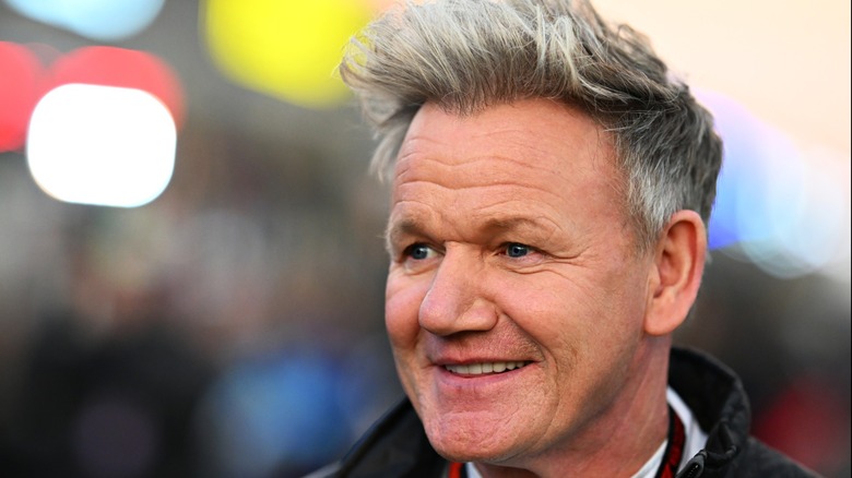 Gordon Ramsay, smiling and looking to the left