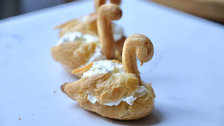 Gourmet Cream Puff Swans Recipe Gourmet Cream Puff Swans Recipe