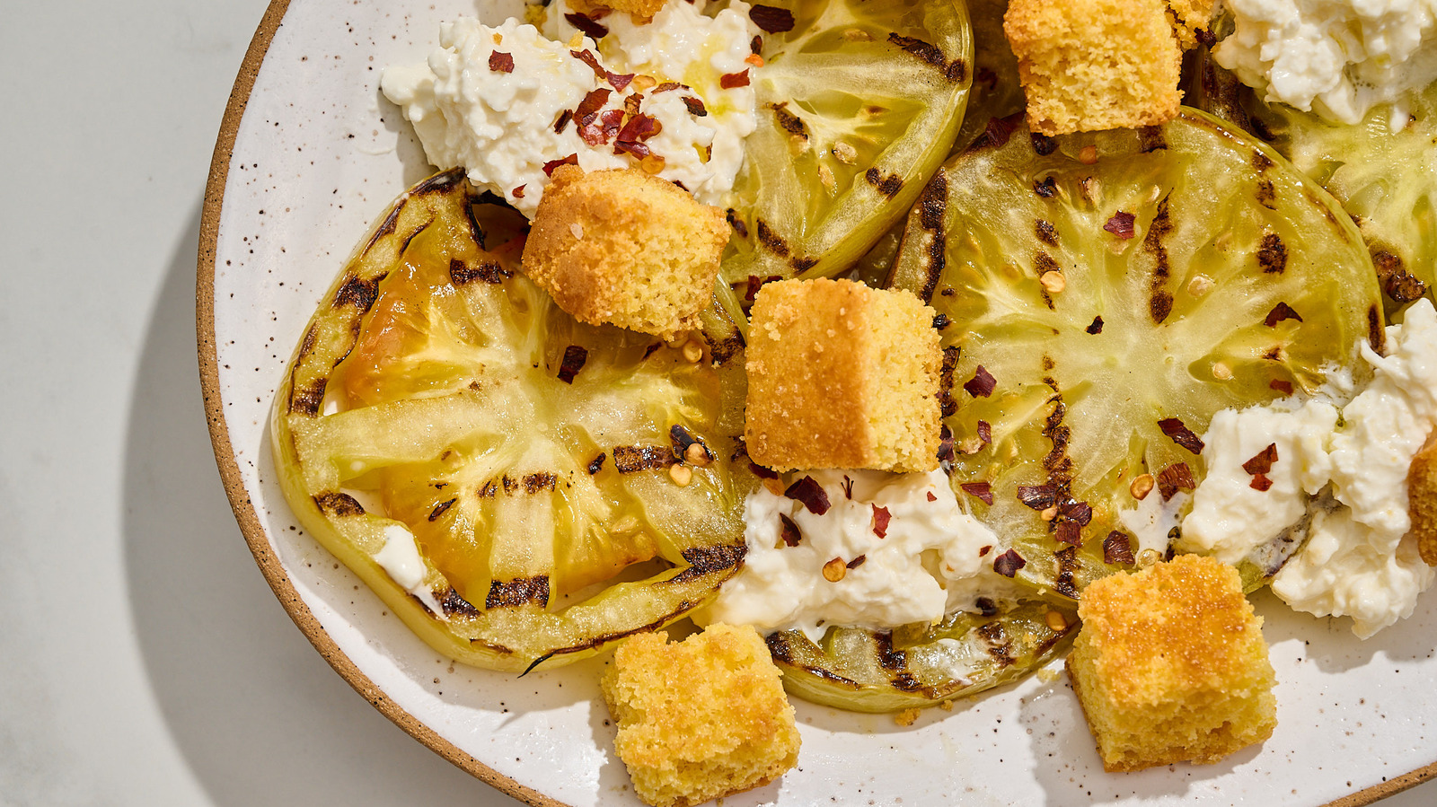 Grilled Green Tomato Salad Recipe