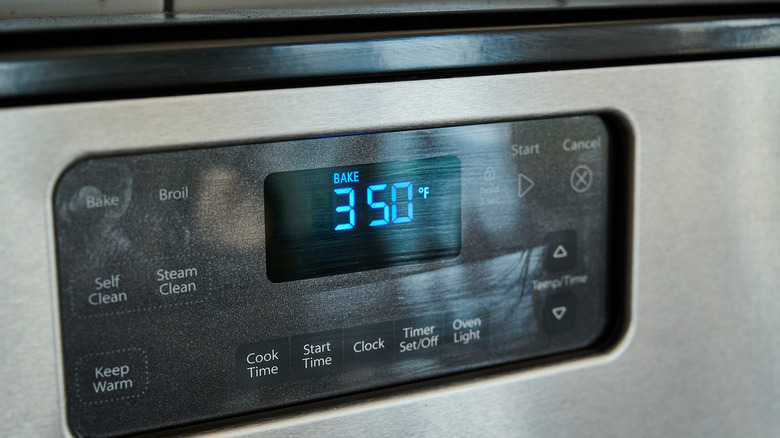 preheating the oven to 350 degrees