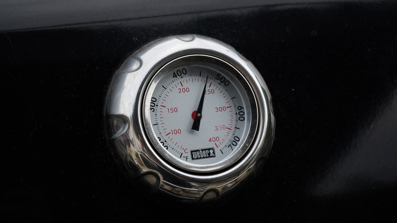 grill preheating to 450 degrees