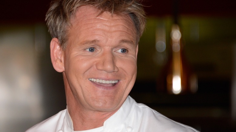 A smiling Gordon Ramsay