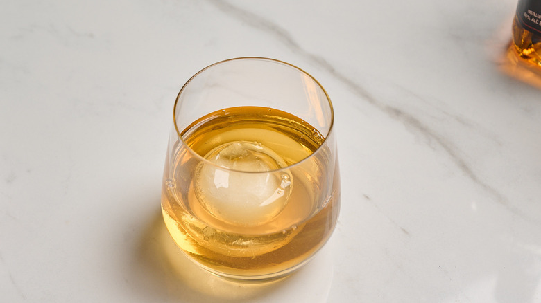old fashioned cocktail on a table