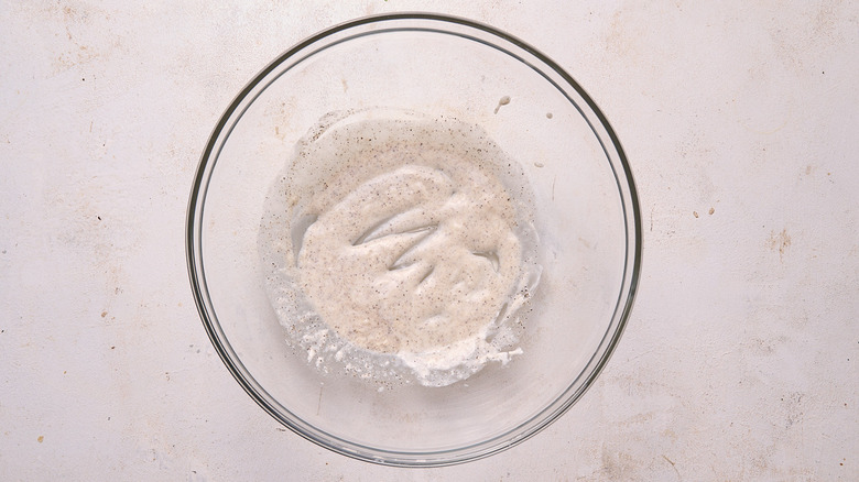 coleslaw dressing in a bowl