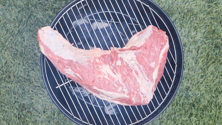 Tri tip on grill