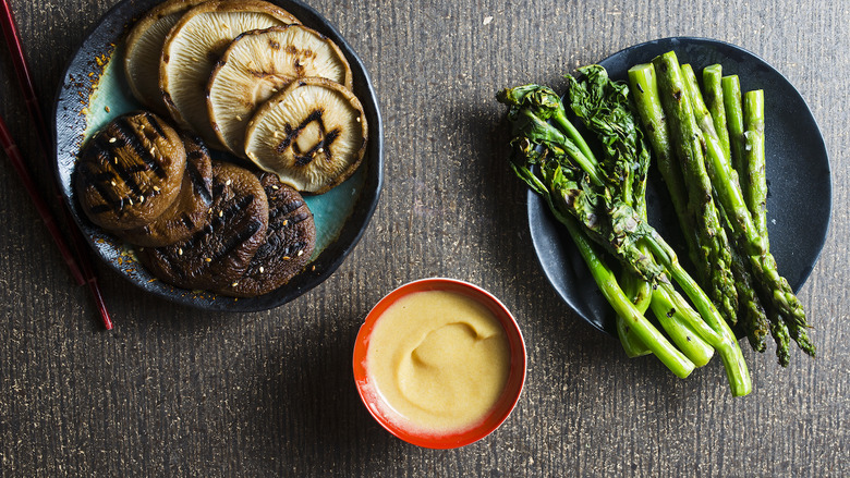 Grilled Vegetables with Miso Sabayon