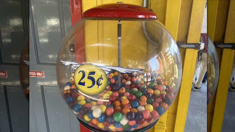 Gumball machine outside of a store
