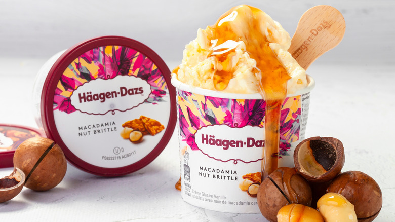 Häagen-Dazs ice cream with macadamia nuts