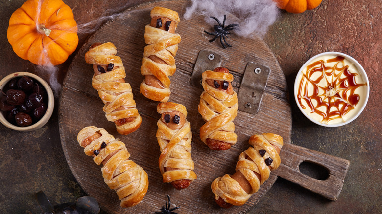 halloween themed pigs in a blanket