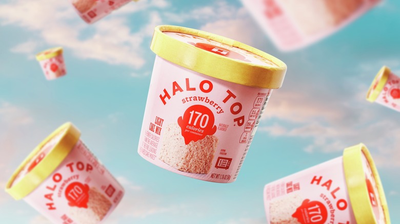 Halo Top baking mix in strawberry