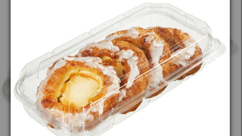 Costco pack of danishes on white background
