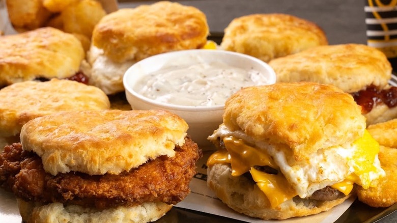 Hardee's breakfast sandwiches