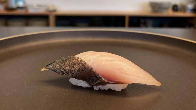 Mackerel roll at Ltd Edition Sushi