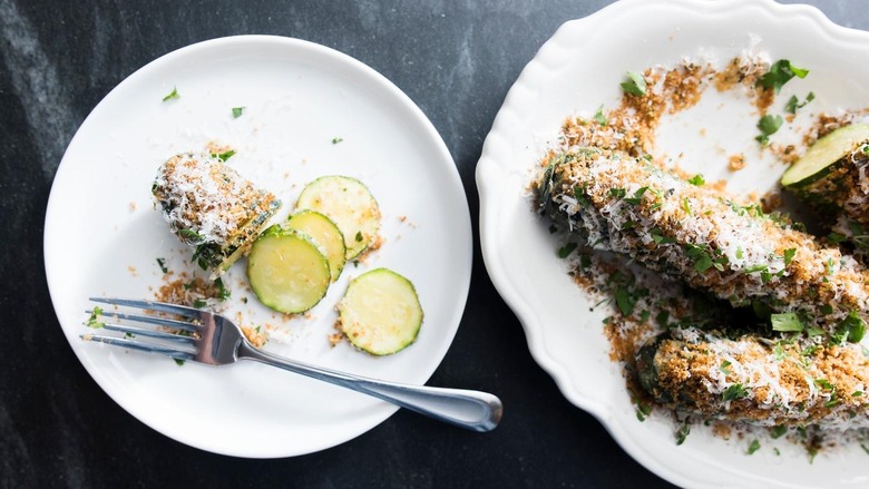 Hasselback Zucchini