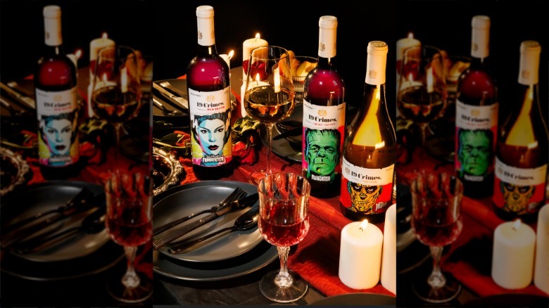 19 Crimes X Universal Monsters wine selections