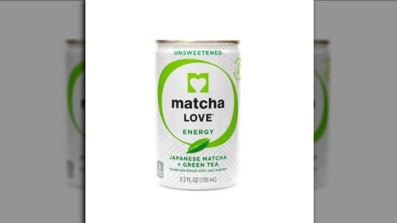 A can of Matcha LOVE energy drink with white background