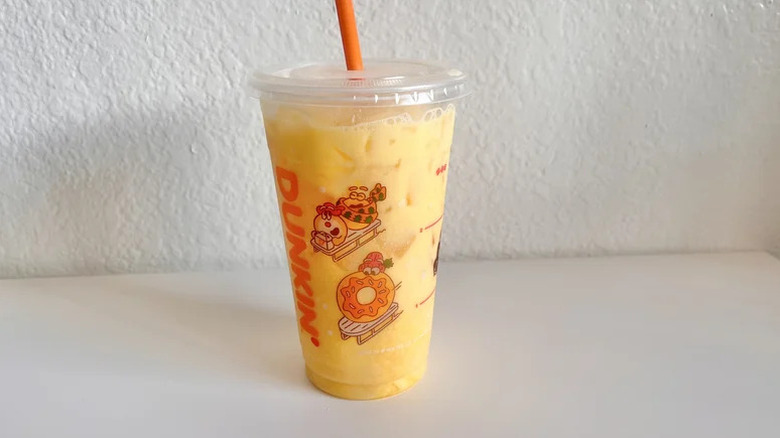 Megan's Mango Protein Refresher on white background