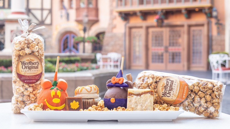 Collection of caramel treats from Karamell-Küche on a table