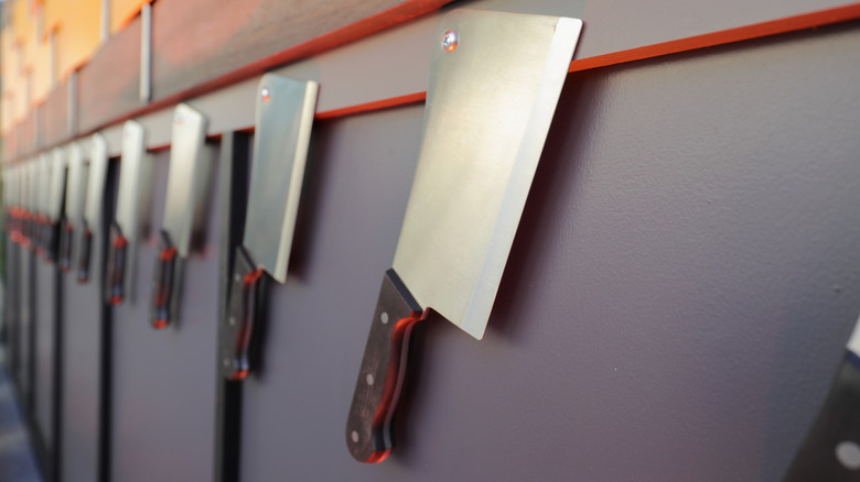 Knives on the "Chopped" set