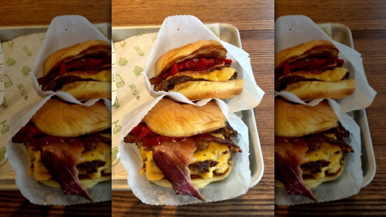 Shake Shack burger close up