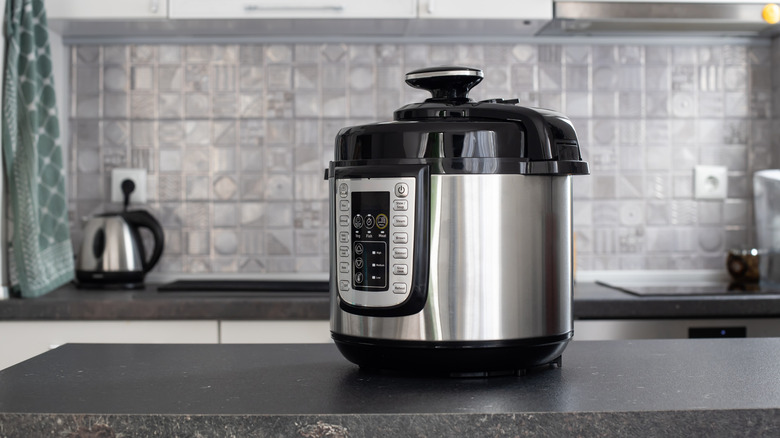 An Instant Pot sits on a counter