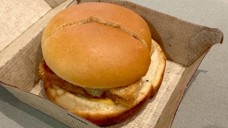 The three-year-old McDonald's Filet-O-Fish, still in its original box, and in surprisingly good shape.