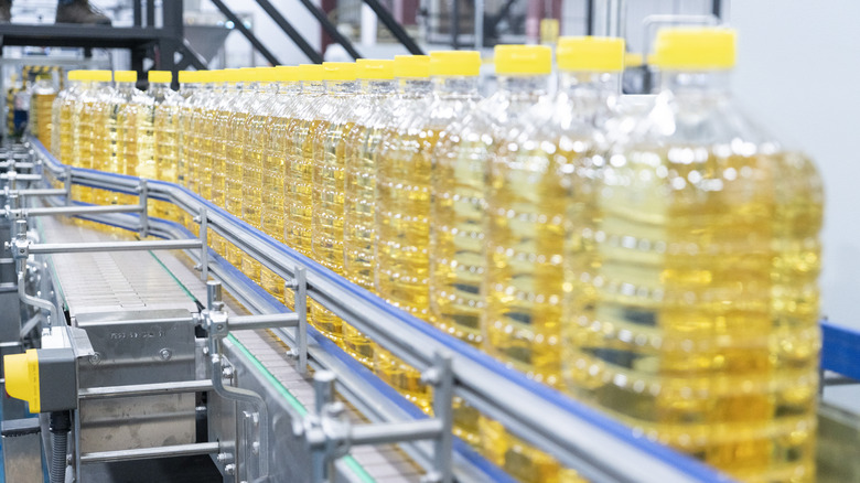 vegetable oil bottles