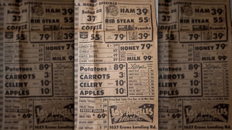 Los Angeles Market supermarket newspaper ad from 1960