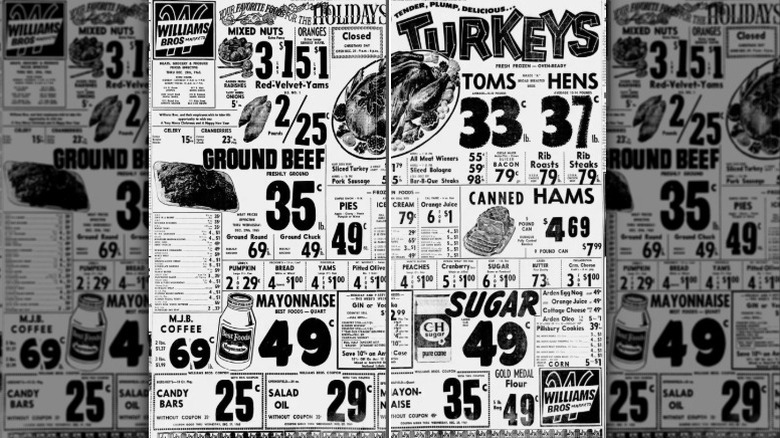 Williams Bros supermarket newspaper ad from 1965