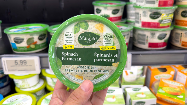 Marzetti brand spinach parmesan dip