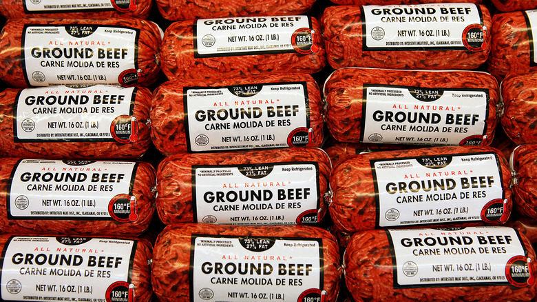 Ground beef chubs