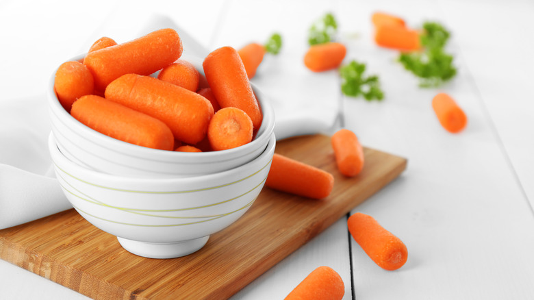 bowl of baby carrots