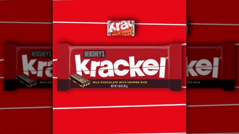 Miniature and full-sized Krackel bars