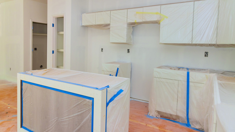 Kitchen in the middle of a remodel