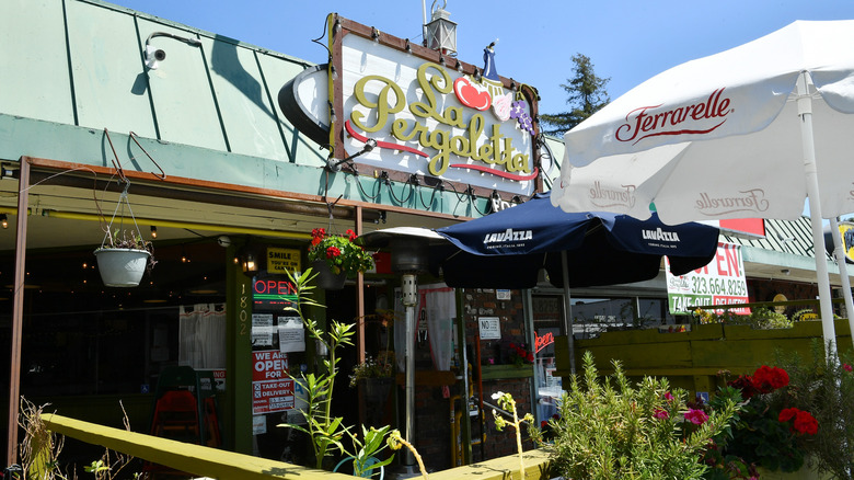 The entrance to La Pergoletta