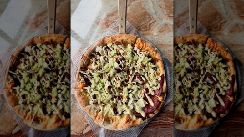 pizza served at The Grist