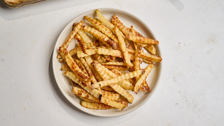 fries on a platter