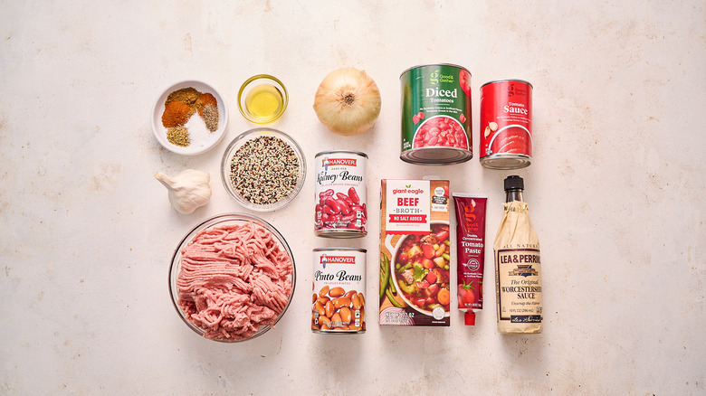 ingredients on a table