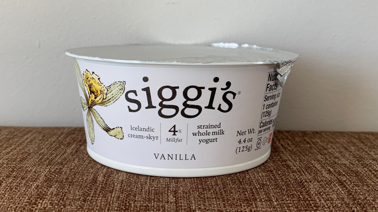Siggi's vanilla strained whole milk yogurt