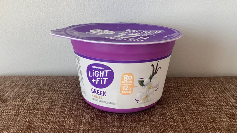 Dannon Light + Fit vanilla Greek yogurt